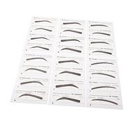 Beaupretty 6pcs Disposable Brow Stencil Kit Sleek Eyebrow Stickers Makeup Templates for Women Girls