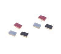 Beaupretty 6pcs Double-Sided Cleaning Dishcloth Sponge Scouring Pad Pot Scrubber Dish Brush for Kitchen Bathroom Grey and Brick Random Color