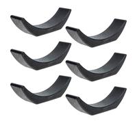 Beaupretty 6pcs Dumbbell Bracket Hollow Pp Dumbbell Rack Stand Black Heavy Pressure-resistant Floor Protector Table and Floor Use
