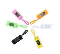 Beaupretty 6pcs Electronic Pocket Watch Small Size Design Mini Watch Keychain Pack Portable Plastic Material for Students and Everyday Use Random Color