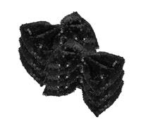 Beaupretty 6pcs Elegant Sequin Bow Hair Clips for Lightweight Sparkly Bowknot Barrettes Strong Hold Hair Accessories for Everyday Wear Parties and Events Black