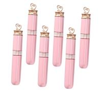 Beaupretty 6pcs Empty Lip Gloss Tubes Creative Lipstick Containers Covers Lightweight and Portable Design Cute Heart Shape