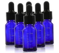 Beaupretty 6pcs Essential Oil Bottle Glass Dropper Bottles Leak Portable Perfume Vials for Travel and Home Use Random Color