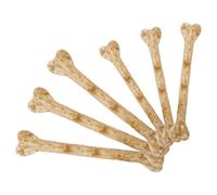 Beaupretty 6Pcs Fake Plastic Bones Set Large Small Hollow Skeleton Bones for Halloween DIY Crafts Party Decorations Prehistoric Costume Props