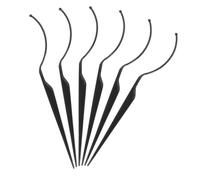 Beaupretty 6Pcs False Eyelash Display Sticks Black Reusable Holder for Stable Lash Organization and Cosmetic Store Displays with Sleek Modern Design