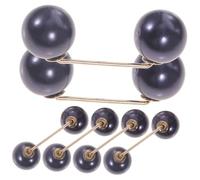Beaupretty 6Pcs Faux Pearl Brooch Lapel Pins Fashion Brooches for Women Clothing Accessories Alloy Safety Buckles for Dress Skirt Collar Decoration