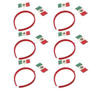 Beaupretty 6pcs Game Day Headband Festive Headband Portable Stylish Felt Pp Boost Team Unity Nontight Fit Cheerleader Sports Fans Sports Fans Accessory Supplies Events Mexico Party