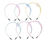 Beaupretty 6pcs Girl Headbands Gradient Colorful Heart Hairbands Comfortable Multicolor for Daily Wear and Parties Boosting Confidence and Creativity