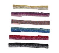 Beaupretty 6pcs Glitter Stretch Elastic Headbands for Women's Hair Athletic Hairband Soft Fabric Workout Yoga Sweatbands Hair Bands for Women's