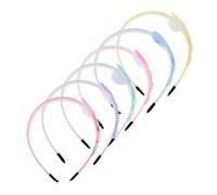 Beaupretty 6pcs Gradient Heart Headbands for Soft Comfortable Hairbands in Multicolor Blue Pink Green Yellow Colorful Hair Accessories for Parties and Daily Wear
