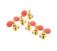Beaupretty 6pcs Guitar Tuning Pegs Keys with Oval Knob Full Closed Machine Heads for Acoustic Folk Guitars Precise String Tuners for Sound Stability and Stylish Instrument Upgrade