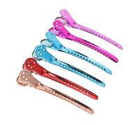Beaupretty 6pcs Hairdressing Barrettes Hair Cutting Clips for Salon Styling Hair Sectioning with Strong Grip for Professional Use Random Color