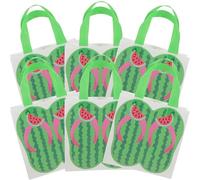Beaupretty 6Pcs Hawaiian Bags Durable Non Woven Luau Party Favor Bags for Summer Beach Celebrations Lightweight and Portable Present Storage for Anniversaries