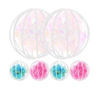Beaupretty 6pcs Interactive Cat Crinkle Balls Set, Colorful Candy Pink Blue Crinkly Indoor Pet for Kittens and Cats