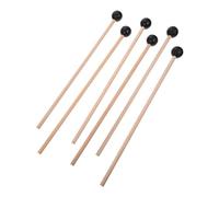 Beaupretty 6Pcs Marimba Mallets Durable Wooden Rubber Percussion Hammers for Musical Instruments Comfortable Grip for Xylophones and Glockenspiels