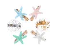 Beaupretty 6pcs Mermaid Shell Hairpin Hair Clip Seashell Hair Accessories Women Beach