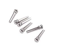 Beaupretty 6pcs Metal Guitar Bridge String Pegs for Guitar String Studs Bridge Pegs Metal Practical Accessories