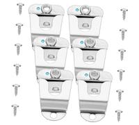 Beaupretty 6pcs Microphone Holder Clips with Screws Cb Radio Mount Mic Up Clip for Handheld Microphones Car Mount Compatible Stable and Easy to Install