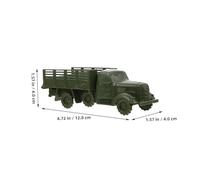 Beaupretty 6pcs Military Truck Model Sand Table Decorative Vehicle for Creative Imaginative Play Robust Construction for Boys
