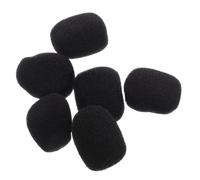Beaupretty 6Pcs Mini Wireless Lavalier Mic Windscreen Sponge Cover High Wind Resistance Dust Protection for Headset Microphone for Live Streaming Interviews Outdoor Use