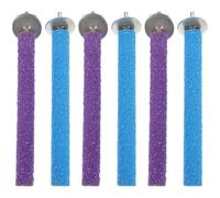 Beaupretty 6pcs Parrot Grinding Perch Stand for Cage Resin and Metal Materials, Reduces Boredom and Lessens Unwanted Habits, Pet Bird Cage Accessory for Parrots and Parakeets