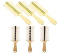 Beaupretty 6pcs Plastic Dandruff Removal Combs with Long Handle for Cats and Dogs, Large Size Fine Tooth Combs for Precise Grooming and Effective Flea and Lice Removal