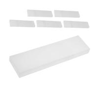 Beaupretty 6pcs Portable Tongue Scraper with Plastic Storage Box for Adults Featuring Secure Locking and White Sturdy Material Suitable for Travel and Outdoor Use