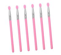 Beaupretty 6pcs Professional Silicone Lip Mask Brush Soft Brush Heads Lip Silicone Lipstick Applicator Portable