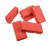 Beaupretty 6pcs Red Foam Bricks Lightweight Fake Bricks for Film Props Stage Performance Tricks Halloween Comedy Reusable Portable Simulation Blocks