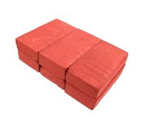 Beaupretty 6pcs Red Foam Bricks Lightweight Stage Props for Magician Tricks Comedy Performance Reusable Miniature Simulation Blocks for Movie and Halloween Use