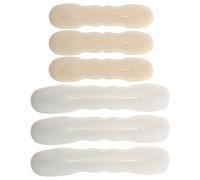 Beaupretty 6pcs Reusable Hair Bun Maker Tool for Women, Soft and Comfortable Sponge and Fabric Material, Portable Donut Shaper for Stylish Hair, for Daily Life and Parties, Beige Colour