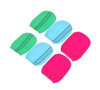 Beaupretty 6pcs Shower Exfoliating Bath Gloves for Body Scrubbing Simple Dual Side Scrubbing Gloves for Cleaning in Shower Random Color