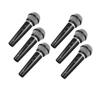 Beaupretty 6pcs Simulation Microphone Props Realistic Plastic Pretend Microphones for Party Plaything and Stage Performance and Easy to Hold for Pretend Play