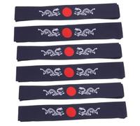 Beaupretty 6pcs Sports Headband for Men Women Japanese Hachimaki Headwrap Bandana
