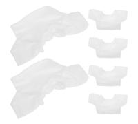 Beaupretty 6Pcs Stuffed Bear T Shirts Blank Plush Outfit for Dolls White Bear Clothes Adorable Accessories for DIY Stuffed Animals Stylish and Design
