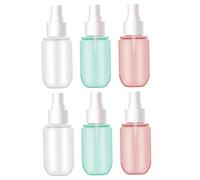 Beaupretty 6pcs Travel Spray Bottles Portable Pet Lotion Pump Jars for Makeup Remover Perfume Refillable Cosmetic Containers for Outdoor Use