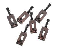 Beaupretty 6pcs Tremolo Guitar Bridge Replacement Parts with Intonation Screws Vintage Style Tailpiece for Enhanced Tone Stability and Improved Clarity