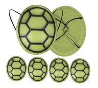 Beaupretty 6PCS Turtle Shell Costume Props for Halloween Party Eva Turtle Shell Dress Decor with Shoulder Straps Unique Group Cosplay Accessories for Adults and Boys Performance Ornaments