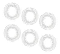 Beaupretty 6pcs Ultra Profile Circular Plastic Hair Fixer Comb Headbands for Women and Teens, Mini Hair Styling Comb with Teeth for Reducing Breakage and All-day Hold, for Work and Important