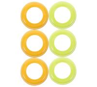 Beaupretty 6pcs Wide-Mouth Bottle Cap Replacement Boy Girl Feeding Supplies Plastic Adapter Screw Bottle Collars for Milk Feeder Accessories