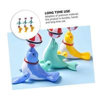 Beaupretty 6Pcs Wind Up Sea Lion for Clockwork Animal Playthings with Random Colors Battery Entertainment to Recognition and Decorate Bedrooms Random Color