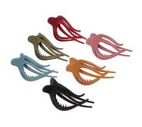 Beaupretty 6pcs Women French Hair Claw Clips Flat Hair Clips for Women Large for Thin Styling Accessories