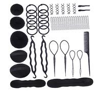 Beaupretty 71pcs Complete Hairdressing Tool Kit Chignon Maker Bun Accessories Hair Styling Tools for Women Men Hair Bun Maker