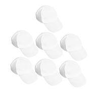 Beaupretty 7PCS DIY Baseball Caps White Cotton Blank Canvas Hats for Painting Craft Parties S Hand-painted Art Creativity Breathable Soft Cotton Caps