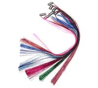 Beaupretty 7pcs Glitter Hair Tinsel Strands with Sparkly Braiding Extensions for Festival Party and Everyday Hair Decoration for Women