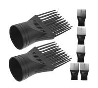 Beaupretty 7pcs Hair Dryer Comb Attachment Kit Heatproof Plastic Nozzle Diffuser for Precise Styling Volumizing Curling Straightening Blow Dryer Accessories for Home Hairdressing