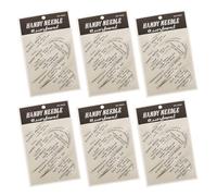 Beaupretty 7pcs Hand Sewing Needle Set for Leather Crafting with Curved Triangular Big Eye Needles for Upholstery Quilting and Leather Repair Projects