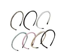 Beaupretty 7pcs Rhinestone Hairband for Women and Breathable Headbands with Sparkling Twist Design Comfortable Chic Hair Accessories for Daily Wear and Parties