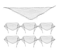 Beaupretty 7pcs Triangular Mesh Hair Net Set for Women Invisible Bun Hair Net for Curly Salon and Home Use Sleep Styling Protection Elasticated Wrap