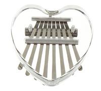 Beaupretty 8 Keys Mini Kalimba Thumb Piano Crystal Heart Small Portable Musical Instrument for Beginners Finger Piano
